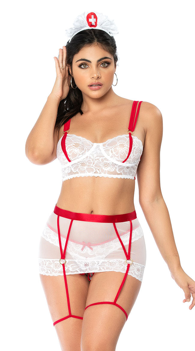  Naughty Nurse Lingerie Costume