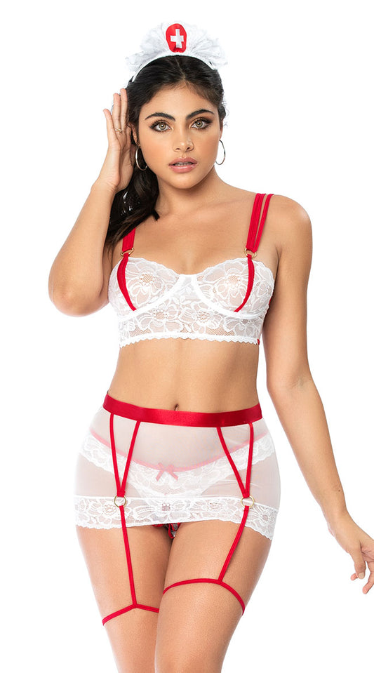  Naughty Nurse Lingerie Costume